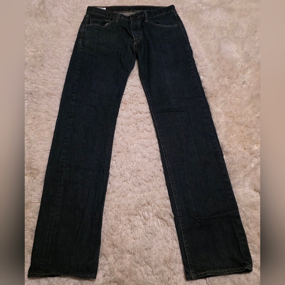 Levi's Men's Straight Jeans - Dark Blue Wash